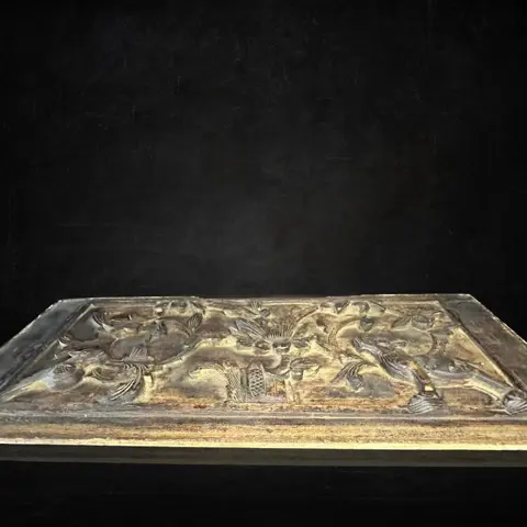 Bewerkt decoratief paneel - Hout - 19e eeuw