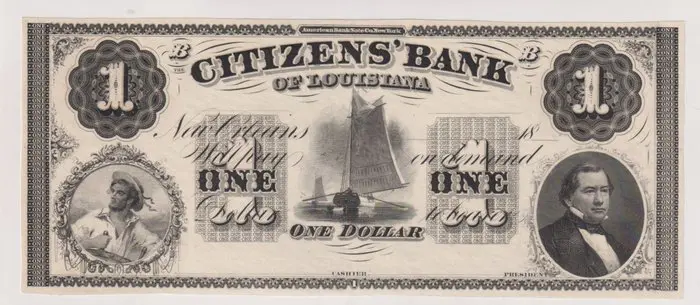 Verenigde Staten van Amerika - 1 Dollar 1800 - Louisiana, Citizens' Bank - REMAINDER