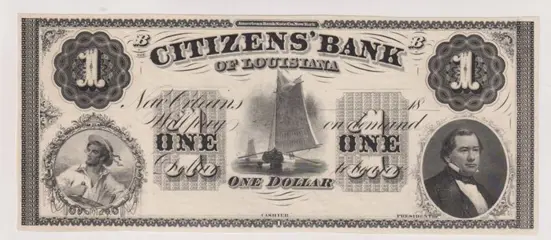 Verenigde Staten van Amerika - 1 Dollar 1800 - Louisiana, Citizens' Bank - REMAINDER