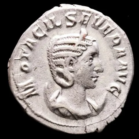 Romeinse Rijk. Otacilia Severa (Augusta, AD 244-249). AR Antoninianus,Rome - CONCORDIA AVGG, Concordia seated left.