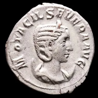 Romeinse Rijk. Otacilia Severa (Augusta, AD 244-249). AR Antoninianus,Rome - CONCORDIA AVGG, Concordia seated left.