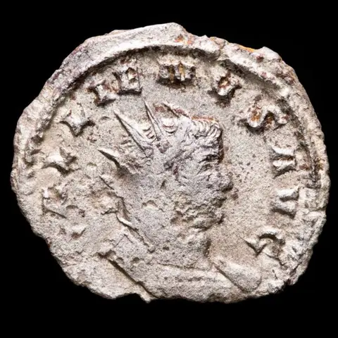 Romeinse Rijk. Gallienus (253-268 n.Chr.). Zeldzame, LEGIONAIR-SERIE! Antoninianus,Mediolanum - LEG IIII FL VI P VI F, lion leaping right.
