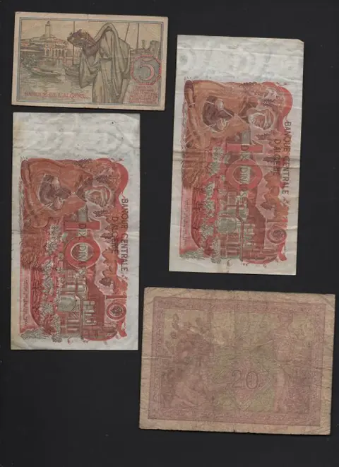 Algerije - 9 banknotes - Various dates