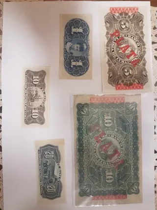 Cuba - 5 banknotes 1896