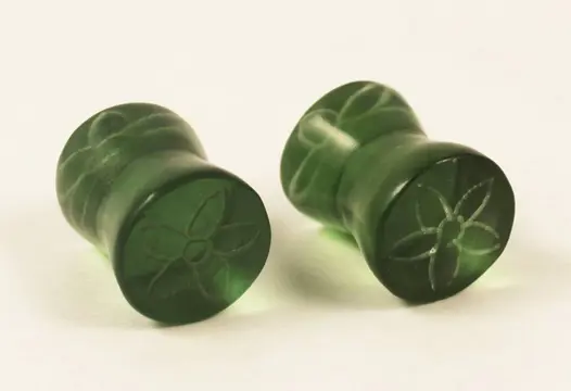 Oorbellen (4) - Glas - Lawa mensen - Birma / Myanmar