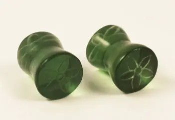 Oorbellen (4) - Glas - Lawa mensen - Birma / Myanmar