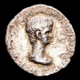 Romeinse Rijk. Nero (54-68 n.Chr.). AR Denarius,Rome 66-67 A.D. - SALVS, Salus seated left on throne holding patera.