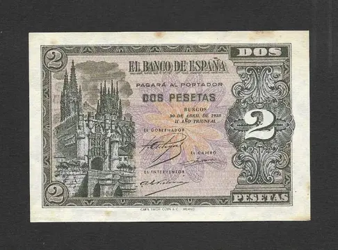 Spanje - 9 banknotes - Various dates