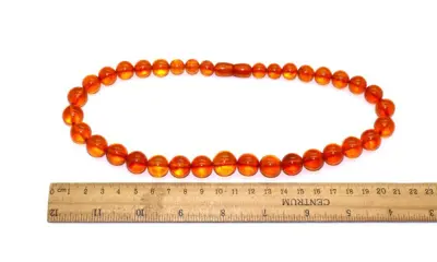 Kralen Baltisch barnsteen - Amber - Rusland - Tweede helft 20e eeuw