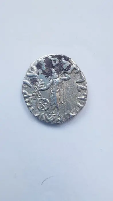 Indo-Skythians. Vonones, with Spalagadames. Circa 85-60 BC. AR Tetradrachm,mint near Pushkalavati. Struck circa 65-60 BC