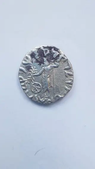 Indo-Skythians. Vonones, with Spalagadames. Circa 85-60 BC. AR Tetradrachm,mint near Pushkalavati. Struck circa 65-60 BC