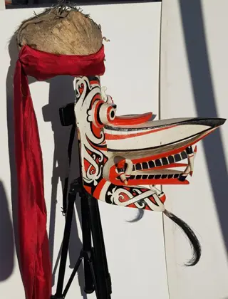 Masker - Hout - Hudoq - Dayak - Kalimantan, Indonesië