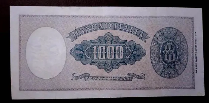 Italië - 1.000 Lire 20/03/1947"Italia" (Testina) - Gigante BI 53A
