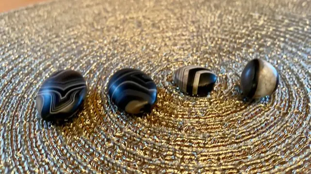 Kralen (4) - Agaat - Tibet/Centraal-Azië - 19e eeuw