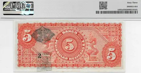 Mexico - 5 Pesos 1914 - Pick S-465a