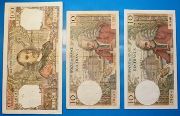 Frankrijk - 22 banknotes - Various dates
