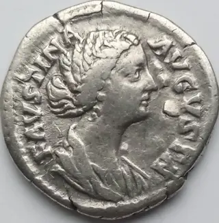 Romeinse Rijk. Faustina II (Augusta, AD 147-175). AR Denarius