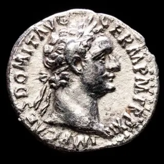 Romeinse Rijk. Domitianus (81-96 n.Chr.). AR Denarius,Rome, AD 92-93. - IMP XXII COS XVI CENS P P P, Minerva standing left holding spear, shield behind.