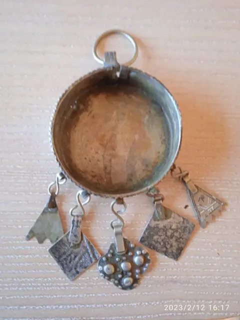 Doos (1) - transmissie - Wit metaal - Marokko - Eind 19°-begin 20°