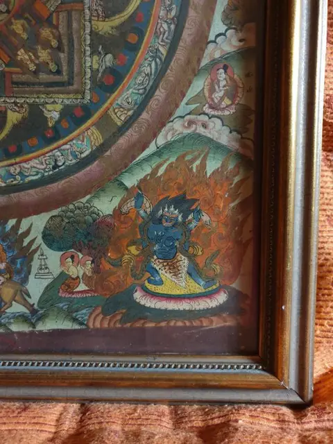 Thangka (1) - Papier - Nepal - Tweede helft 20e eeuw