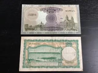 Nederland - 2 x 20 Gulden - Various dates - Pick 54 and 76