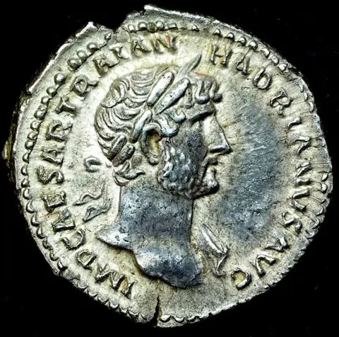 Romeinse Rijk. Hadrianus (117-138 n.Chr.). AR Denarius,Rome, AD 120