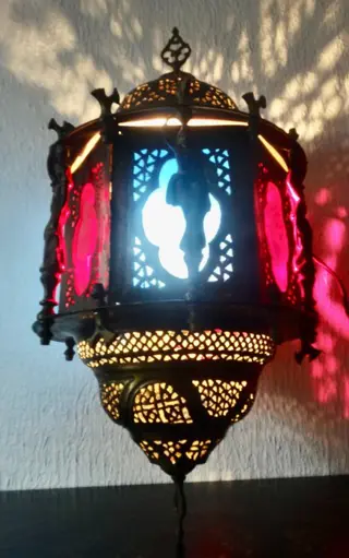 luminaria staat voor kleuren en karakters - Messing - Marokko - 21e eeuw