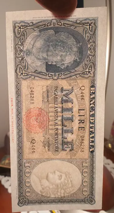 Italië - 1.000 Lire 25/09/1961 "Italia" (Medusa) - Gigante BI 54E