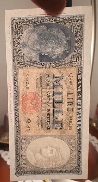 Italië - 1.000 Lire 25/09/1961 "Italia" (Medusa) - Gigante BI 54E