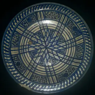 Schotel (2) - Keramiek - Marokko - 1930-1940