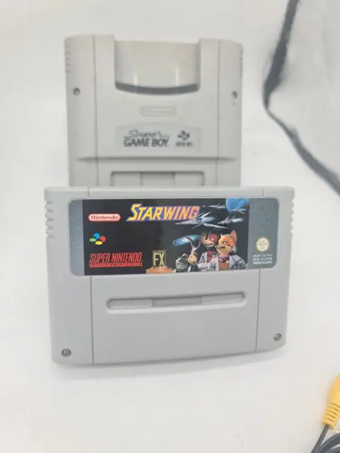 1 Nintendo Original Super Nintendo SNES NES Console+Super Gameboy+Starwing,cables and unique serial number - Console (1)