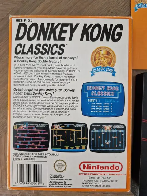 Nintendo NES - Donkey Kong Classics - Videogames - In originele verpakking