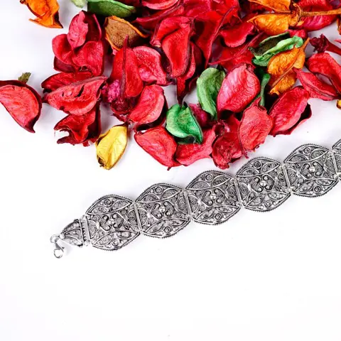 Armband - Zilver - Traditional Turkish Filigree Bracelet - 31 g. - 925 - Turkije - 21e eeuw