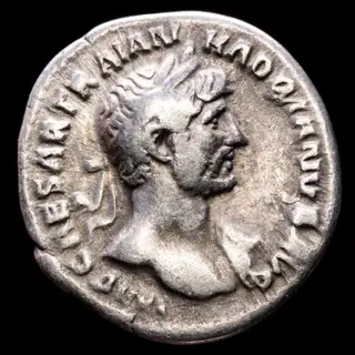Romeinse Rijk. Hadrianus (117-138 n.Chr.). AR Denarius,Rome. P M TR P COS II, Felicitas standing left.