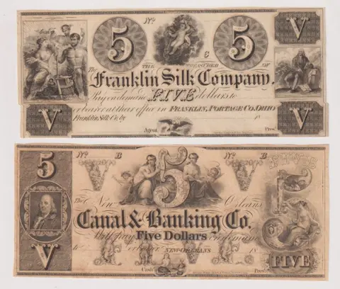 Verenigde Staten van Amerika - 2 x 5 Dollars 1800 - Ohio + New Orleans - REMAINDER