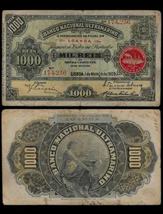 Angola - 1000 Reis 1909 - Pick 27
