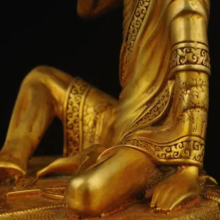 Mira Raba-levend Boeddhabeeld, H20cm - Brons - Tibet - Modern