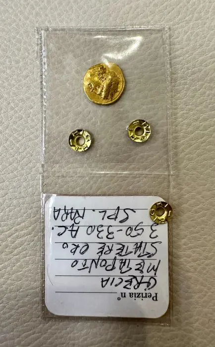 Lucania, Metapontion. 1/3 Stater,time of Alexander the Molossian, circa 334-331/0 BC. Achaian standard