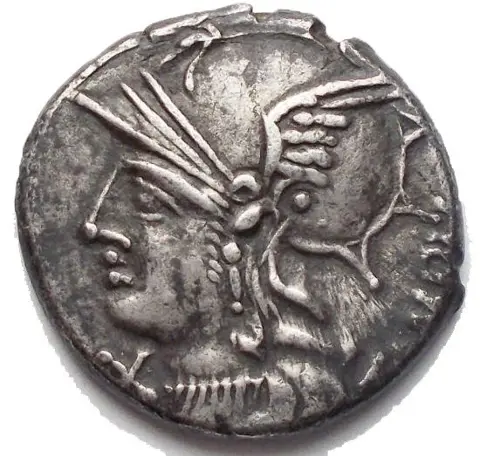 Romeinse Republiek. M. Baebius Q. f. Tampilus, 137 BC. AR Denarius,Rome