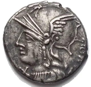 Romeinse Republiek. M. Baebius Q. f. Tampilus, 137 BC. AR Denarius,Rome