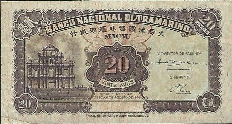 Macau - 5 Banknotes - Various dates - Pick 27a, 59d, 65a, 67a, 76b