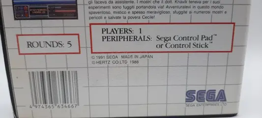 Sega Master System - Psychic World - Sega Master System - Videogame - In originele verpakking