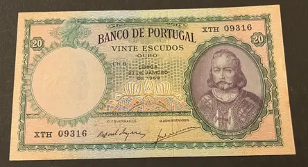Portugal - 20 Escudos 27 de Janeiro de 1959 - Pick 153b