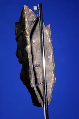 Masker - Hout, sporen van verf - Guatemala / Mexico