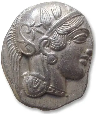 Attica, Athene. AR Tetradrachm,454-404 B.C.