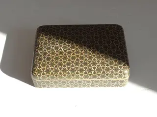 Doos, Juwelendoosje, kader - Been, Hout - Iran - Midden 20e eeuw