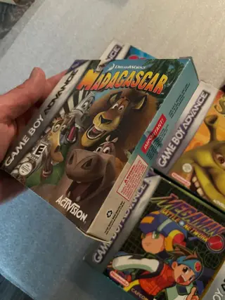 1 Nintendo Game Boy Sp RED boxed - Console met Games (8) - In originele verpakking