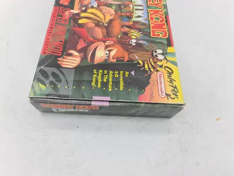 OLD STOCK Extremely Rare Super Nintendo SNES DONKEY KONG COUNTRY Country First edition USA NTSC Super Nintendo SNES NES+ Inlay, manual - Videogames - In originele verpakking