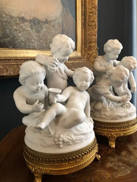 Beeld(je) (2) - Barok stijl - Porselein - Midden 20e eeuw