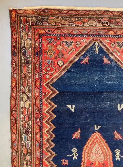 Perzisch tapijt - Wol op katoen - Begin 20e eeuw